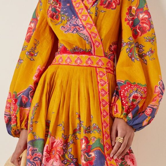 Zimmermann wrap dress AU size 3 US size 8-10 - Picture 2 of 9